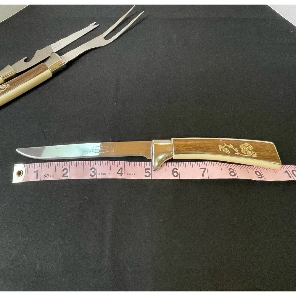Vintage MCM Lifetime Cutlery‎ Fleur D'Or Serving & Carving Set Sheffield England